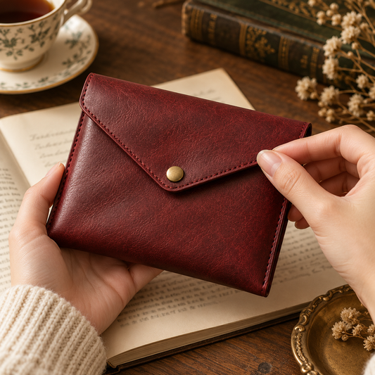 Burgundy Envelope Book Sleeve