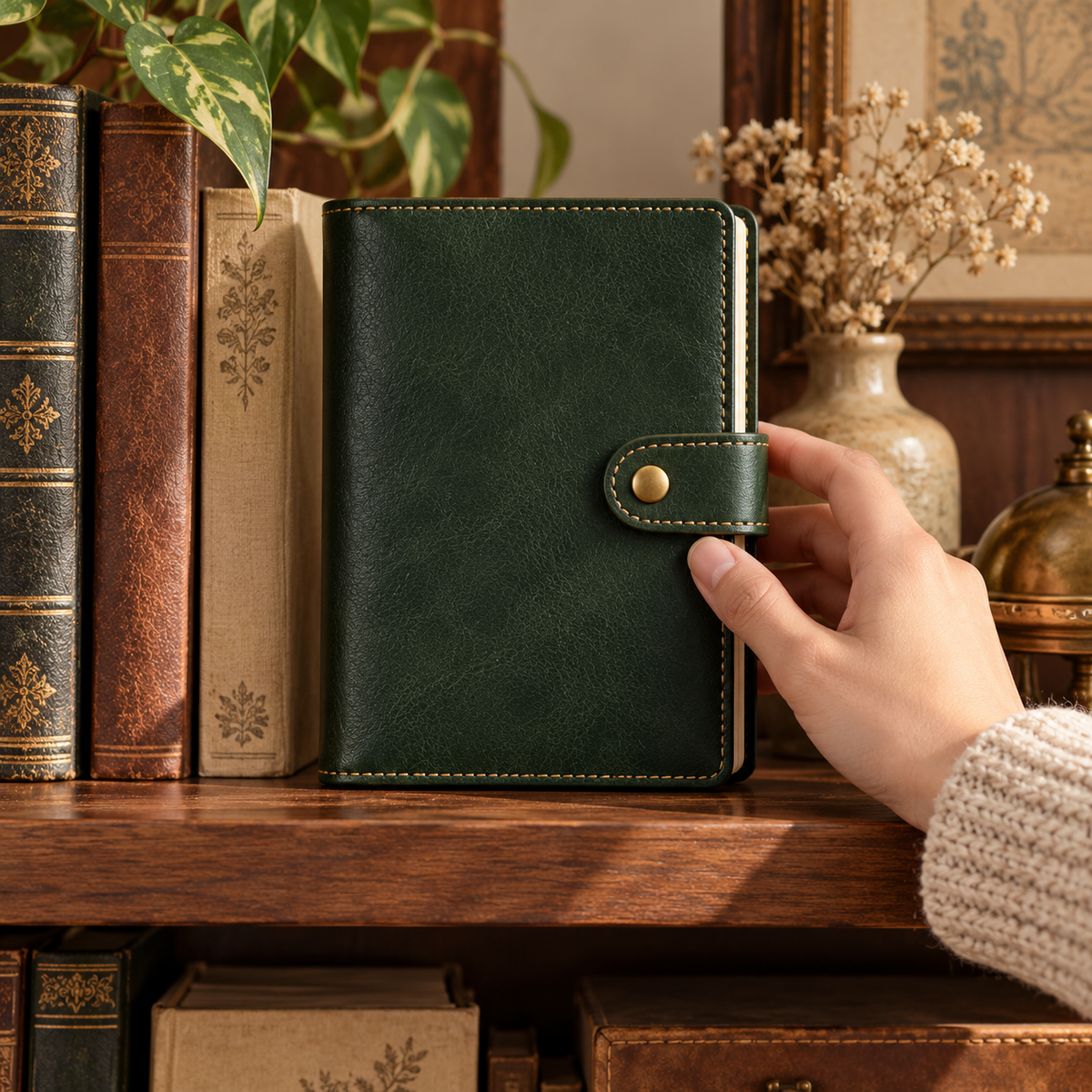 Forest Green Snap Book Cover