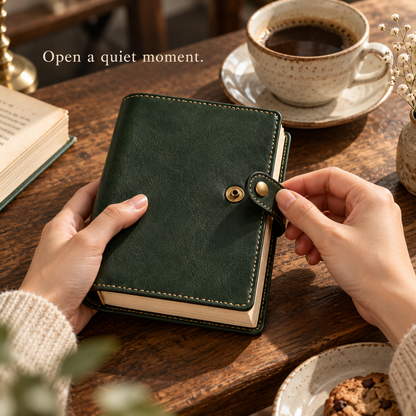 Forest Green Snap Book Cover