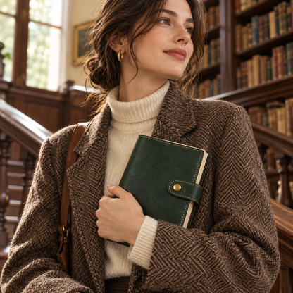 Forest Green Snap Book Cover