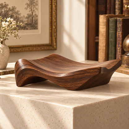 Curved Wooden Reading Book Cradle