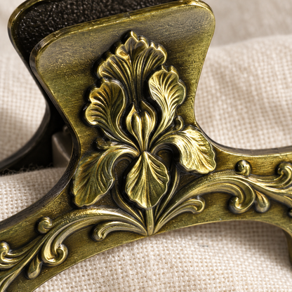Antique Gold Floral Metal Book Page Holder Clip